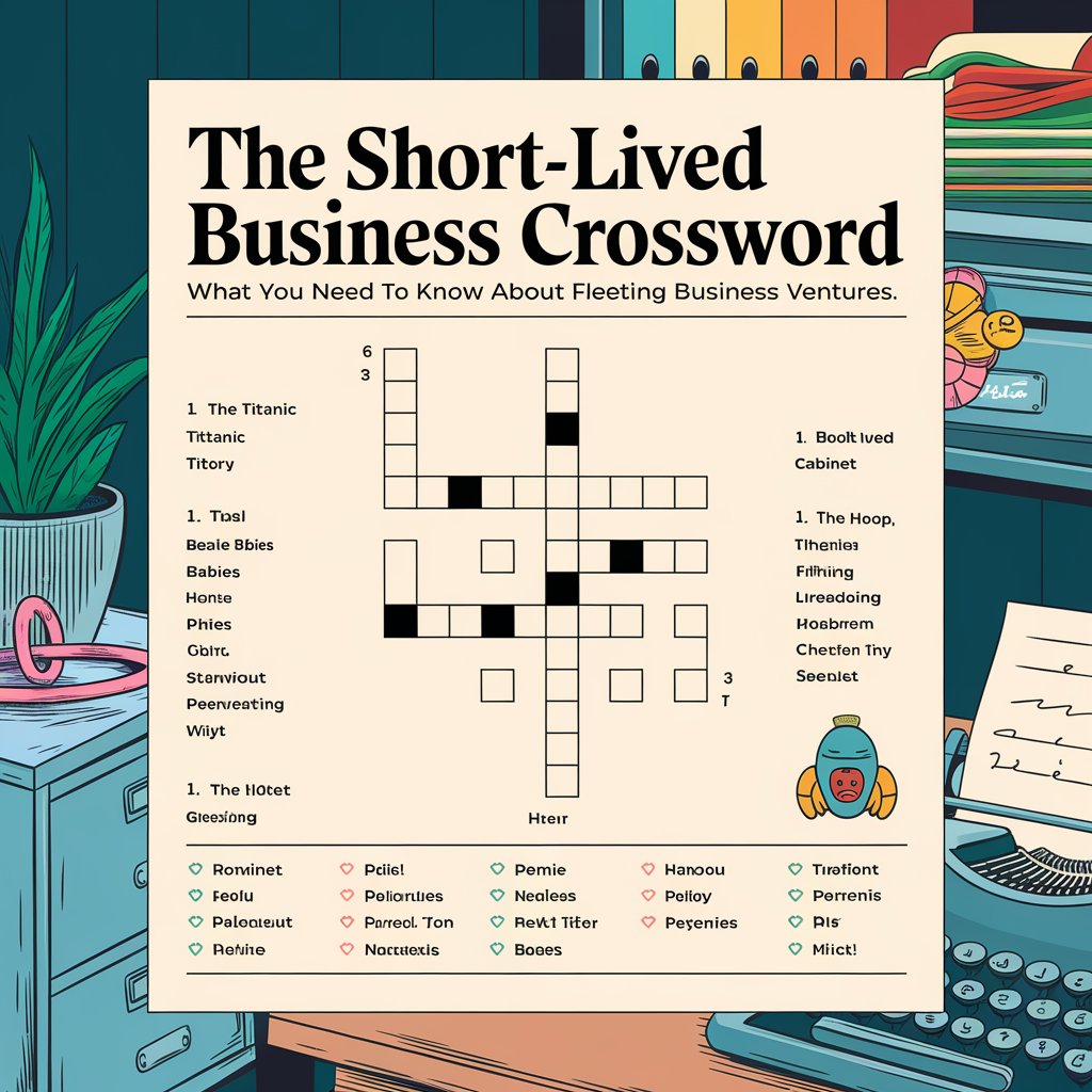 short lived business crossword